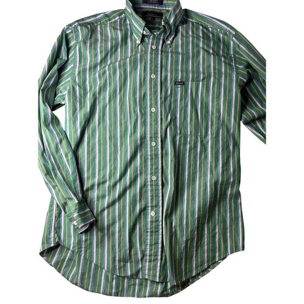 Faconnable Men's Medium Button Down Striped Shirt… - image 6